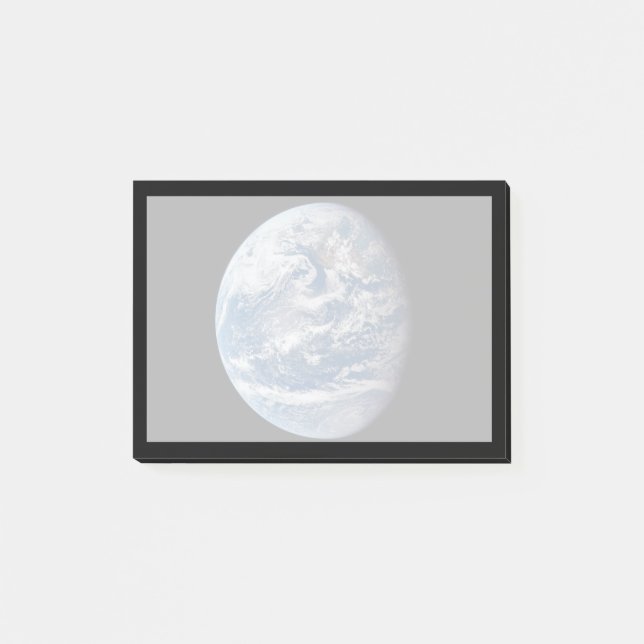 Bloco De Notas Planeta Terra Tirada Pela Tripulação Apollo 11. (Frente)