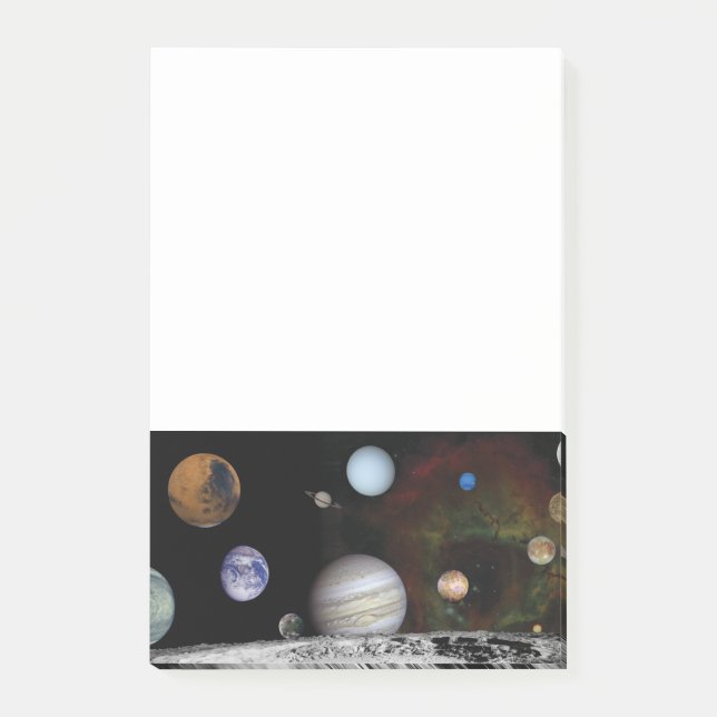 Bloco De Notas Planetas do sistema solar (Frente)