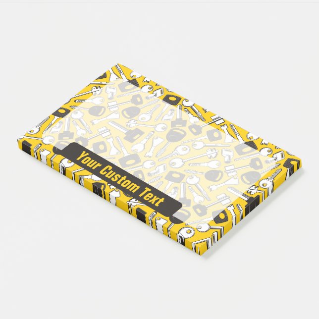 Bloco De Notas Plano de Fundo do Conjunto de Chaves (Inclinado)