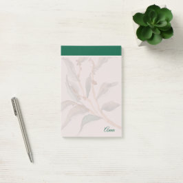 Bloco De Notas Plano de fundo simples verde natural