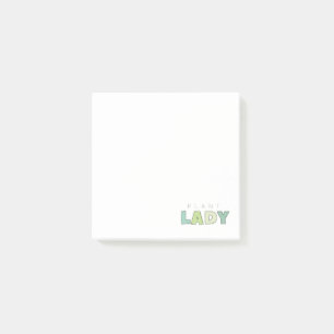 Bloco De Notas Plant Lady Notepad