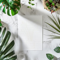 Planta da casa, com revestimento de plantas
