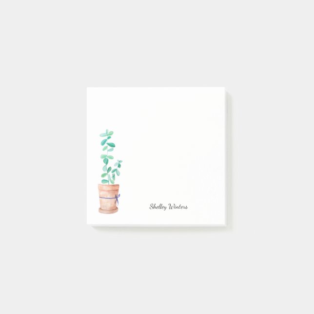 Bloco De Notas Plantas com nome (Frente)