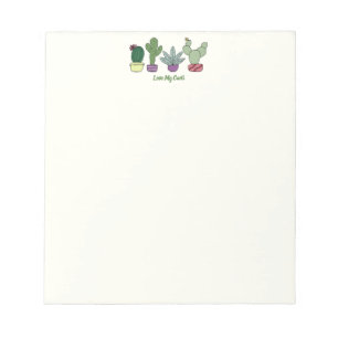 Bloco De Notas Plantas Cute Cactus Poedeiras Ama Meus Cactos 