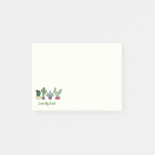 Bloco De Notas Plantas Cute Cactus Potejadas Adoram Meu Suculto C