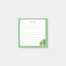 Bloco De Notas Plantas Cute De Cactus Vazado