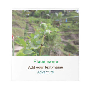 Bloco De Notas Plantas naturais fotografia água de praia viagem