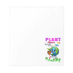 Bloco De Notas Plante Mais Para Me Manter Saudável