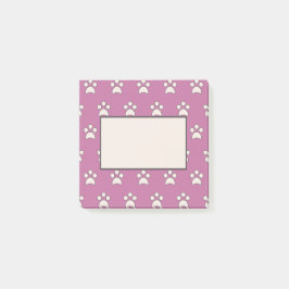 Bloco De Notas Playful Paw Patterno Posta Notas