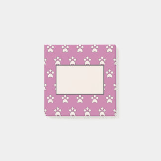 Bloco De Notas Playful Paw Patterno Posta Notas