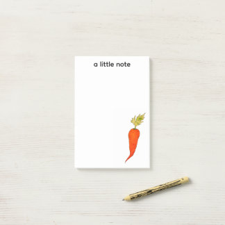 Bloco De Notas Playful Watercolor Carrot