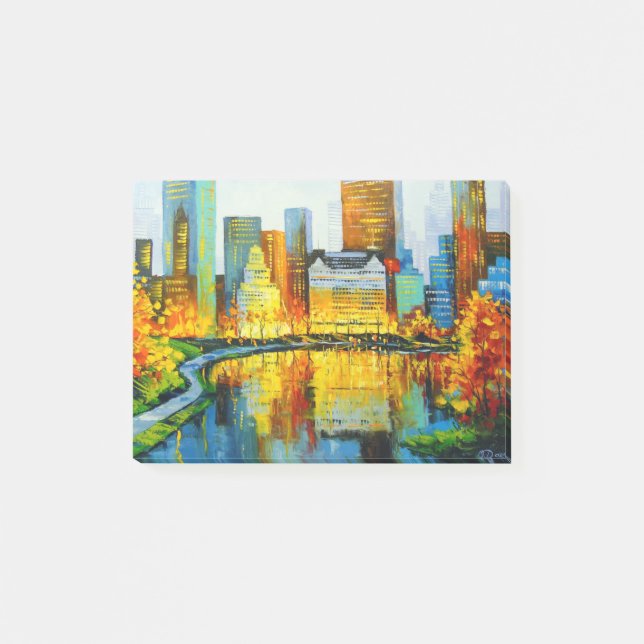 Bloco De Notas Plaza Central Park Hotel em Nova York (Frente)