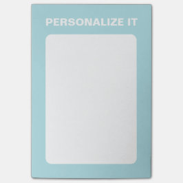 Bloco De Notas Pó Azul Moderno Personalizado Versátil