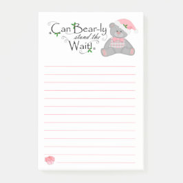 Bloco De Notas Pode Urso-LY espera a nota de post-it da lista do