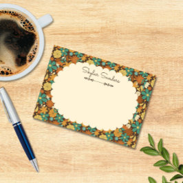 Bloco De Notas Poder Floral Floral Vintage Retro