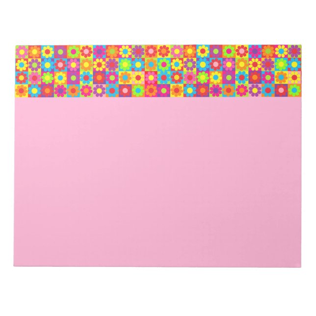 Bloco De Notas Poder Floral Retro (Frente)