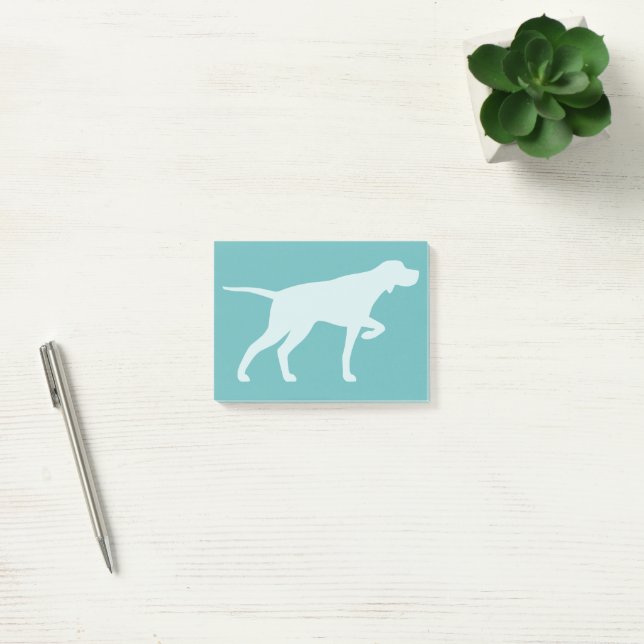 Bloco De Notas Pointer Dog Silhouette Pointing (Escritótio)