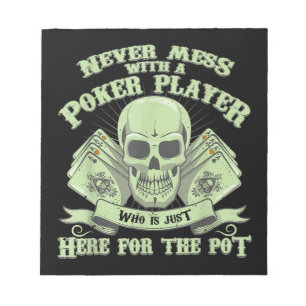 Bloco De Notas Poker Engraçado Nunca Menos Com Um Jogador De Po