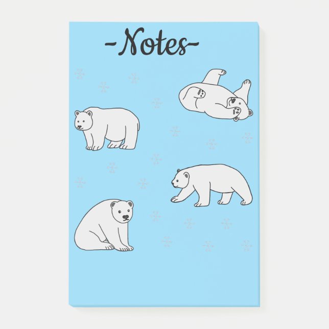 Bloco De Notas Polar Bears (Frente)