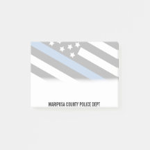 Policial Thin Blue Line - Nome do Oficial de Bande