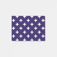 Polka branca cruza a azul-marinho