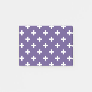 Bloco De Notas Polka branca cruza ultravioleta