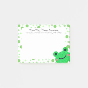 Bloco De Notas Polka verde-sapo