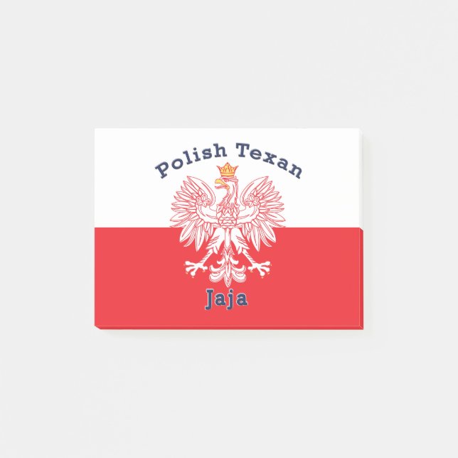 Bloco De Notas Polonês Texan Eagle Jaja (Frente)