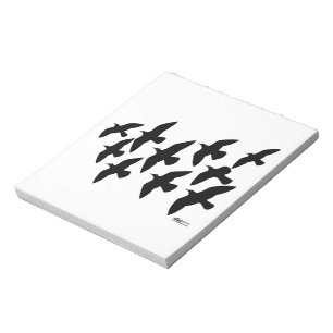 Bloco De Notas Pombos de Voo Voadores