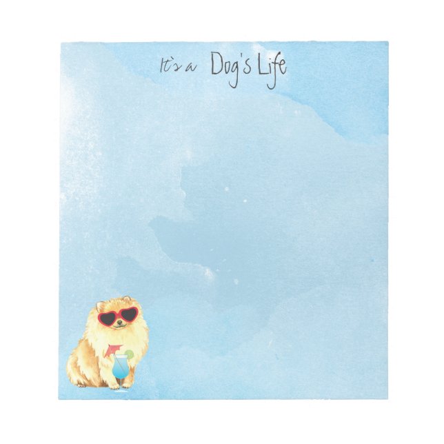 Bloco De Notas Pomerânia de Verão (Frente)