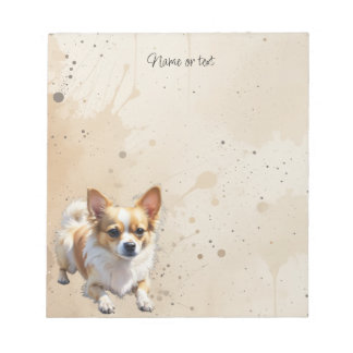 Bloco De Notas Pomeranian Chihuahua Personalizado Pet Cão Animal