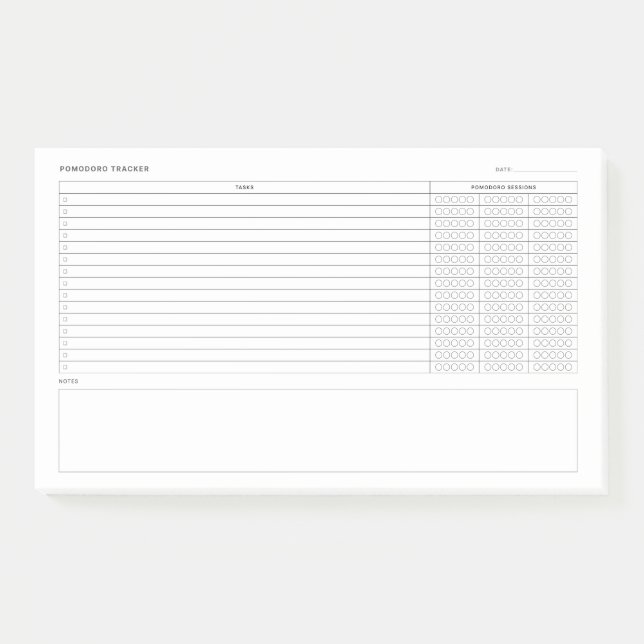 Bloco De Notas Pomodoro Study Habit Planner (Frente)