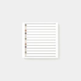Bloco De Notas Pontas de tonalidade da Terra Elegante e Na moda S