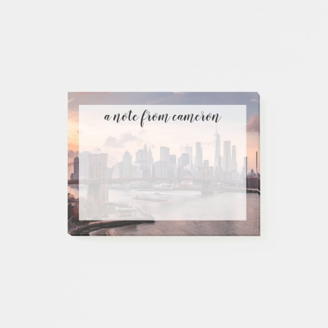 Bloco De Notas Ponte Brooklyn e Manhattan Inferior (Frente)