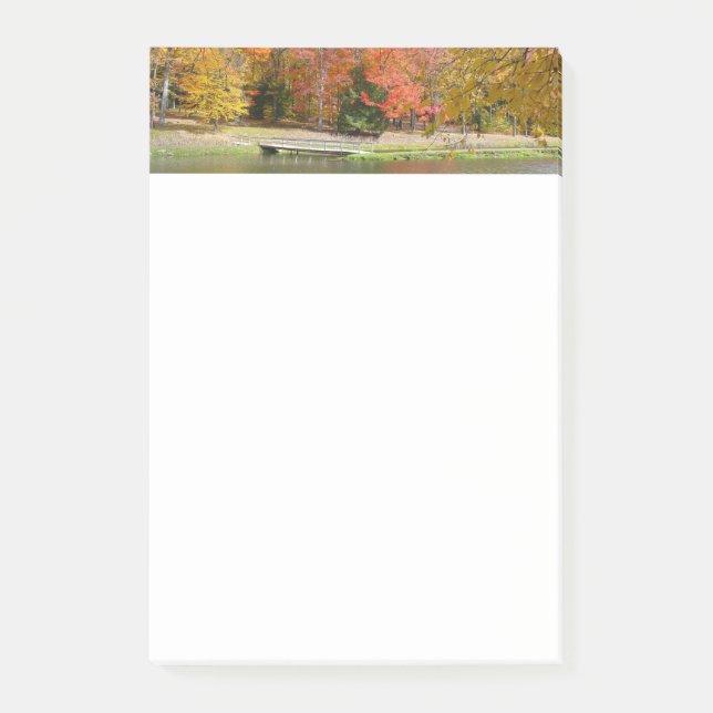 Bloco De Notas Ponte da Seven Springs Fall III Paisagem de Outono (Frente)