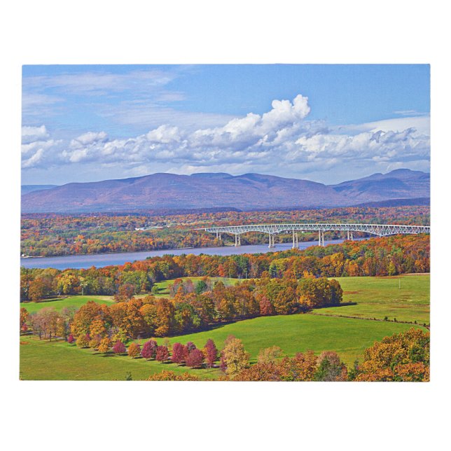 Bloco De Notas Ponte Rhinecliff no outono (Frente)