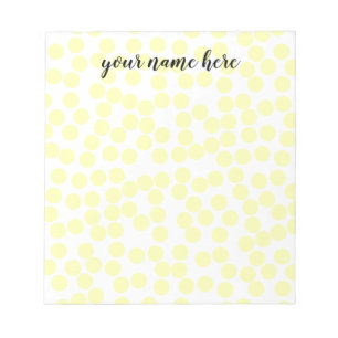 Bloco de notas pontilhado personalizado