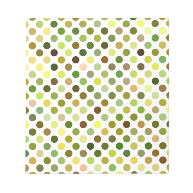 Bloco De Notas Pontos Amarelos e Verde (Frente)