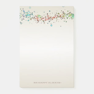 Bloco De Notas Pontos Coloridos Modernos,Gotas -Personalizado