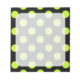 Bloco De Notas Pontos Peridot e Borda Preta