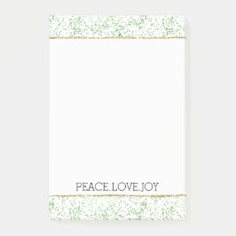 Bloco De Notas Pontos Sparkle Verdes Dourados Glitz    