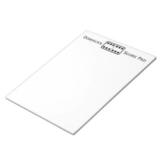 Bloco De Notas Pontuação Simples do Jogo Domino Sesses Duplos Bra