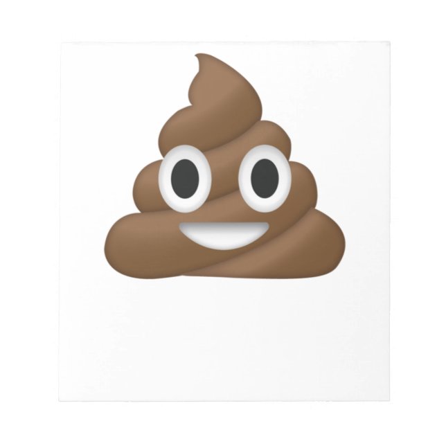 Bloco De Notas Poop Cute Emoji (Frente)