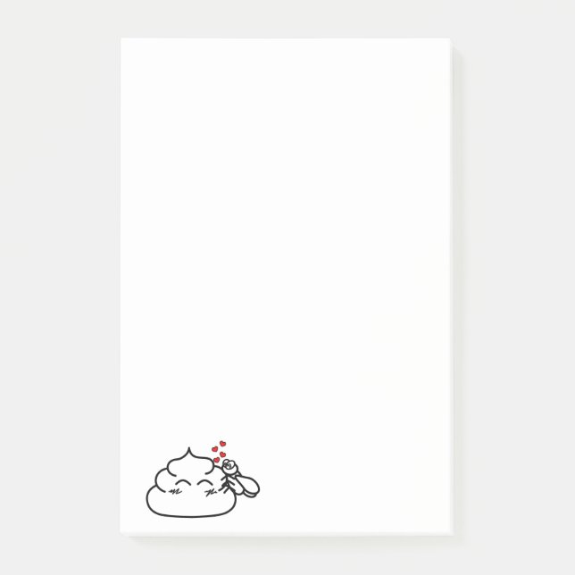 Bloco De Notas Poop in Love - Brootsch the PooPoo (Frente)
