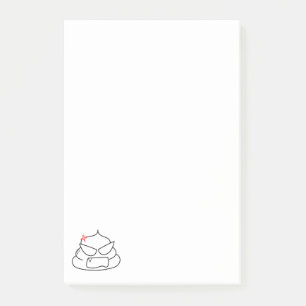 Bloco De Notas Poop zangado - Brootsch, o PooPoo