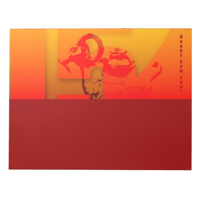 Bloco De Notas Pop 2015 Ram Ovino Ano - Notepad (Frente)