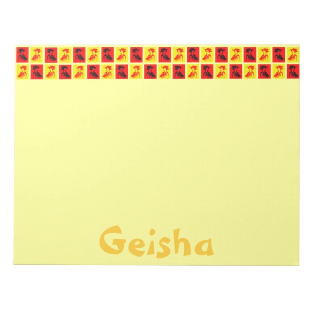 Bloco De Notas Pop Geishas (Frente)