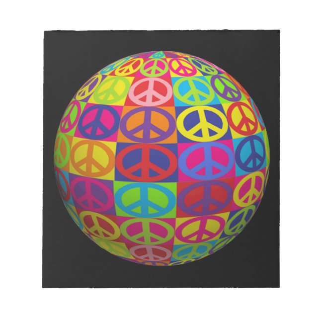 Bloco De Notas Pop Peace Balls (Frente)