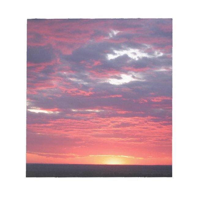 Bloco De Notas pôr do sol (Frente)