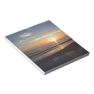 Bloco De Notas Por do sol da praia